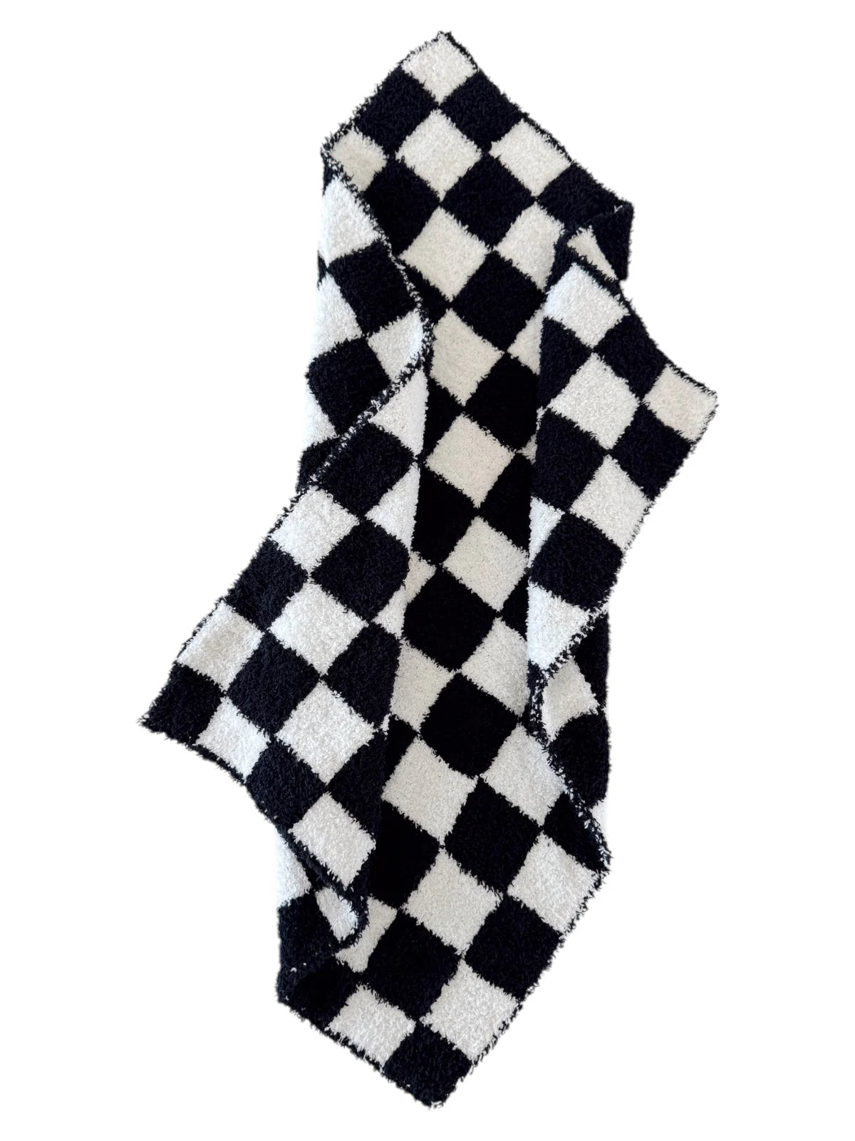 Mini Checkered Blanket: B/W