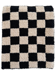 Black/Cocoa Plush Blanket