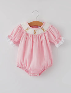 Bunny smocked Romper