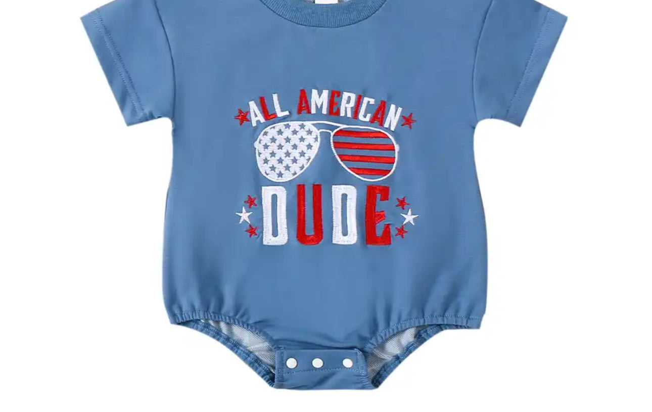 All American Dude: Embroidered