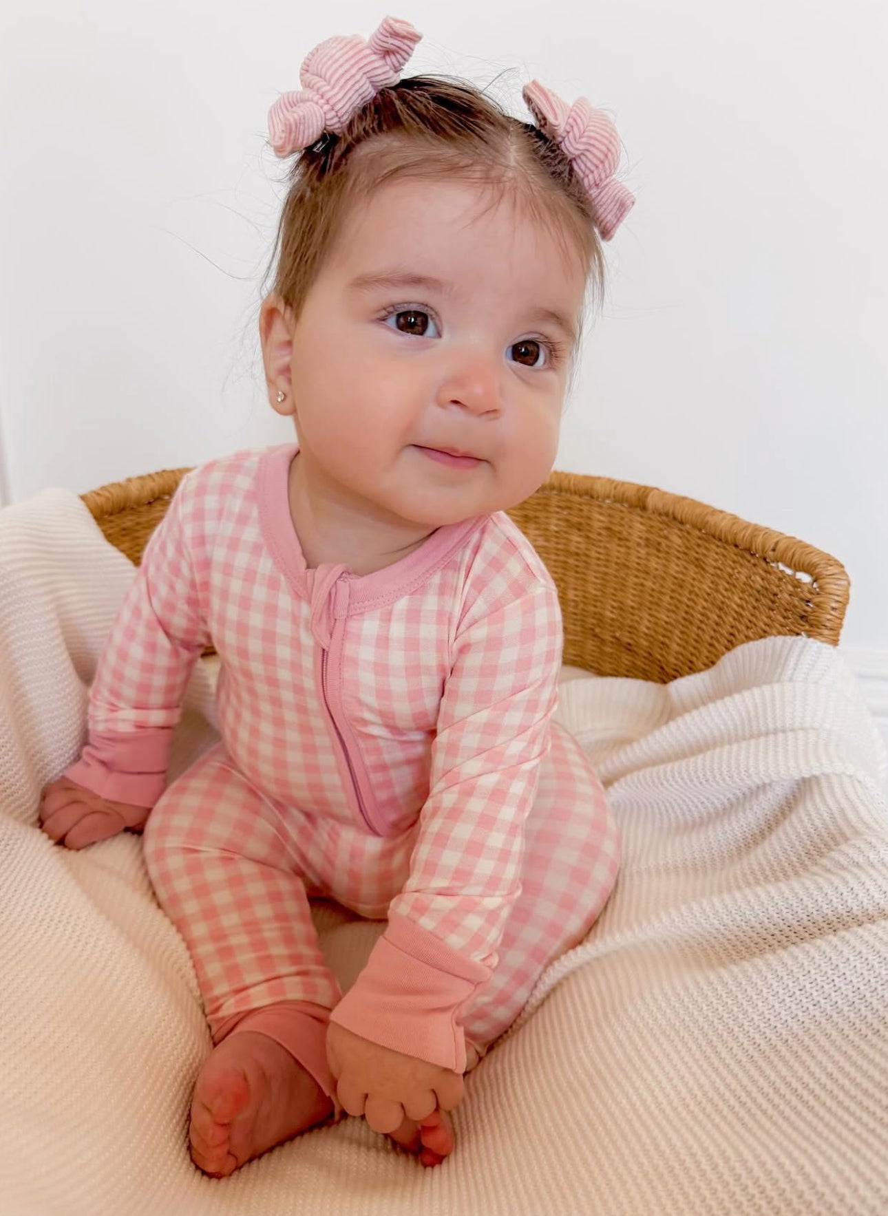 Pink Gingham Zippie