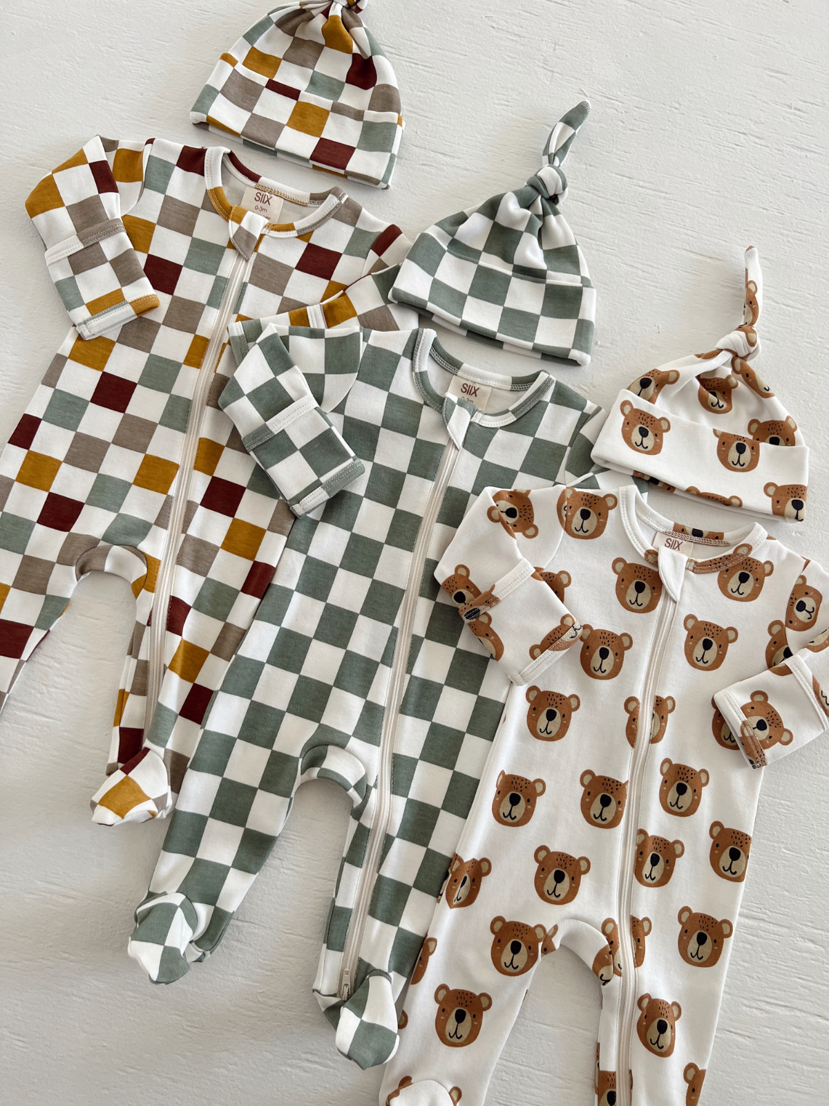 Baby Bear / Organic Zip Footie