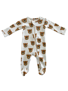 Baby Bear / Organic Zip Footie