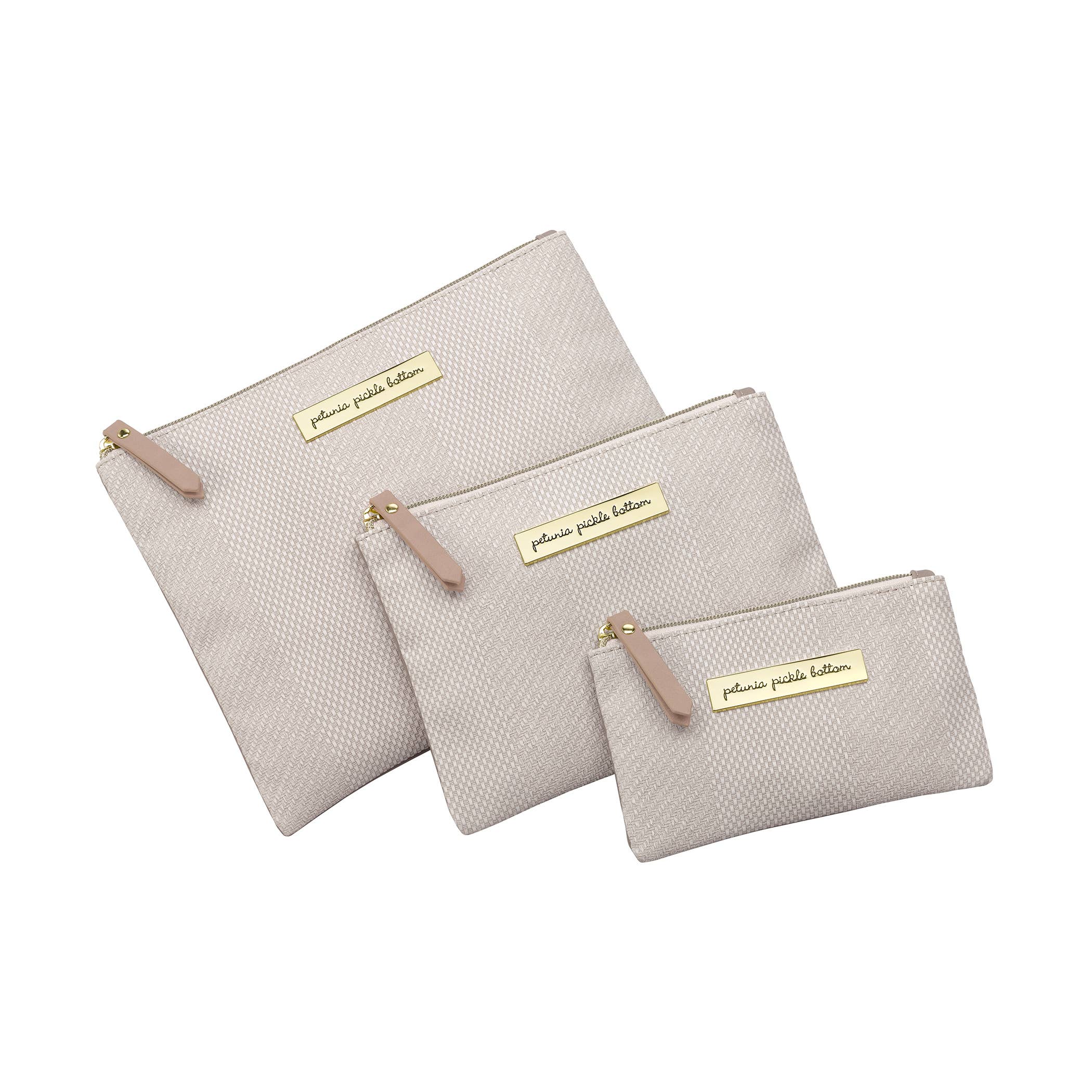 ORGANIZER TRIO - GREY MATTE CABLE STITCH