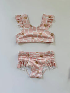 Pink Floral Bikini- UPF50