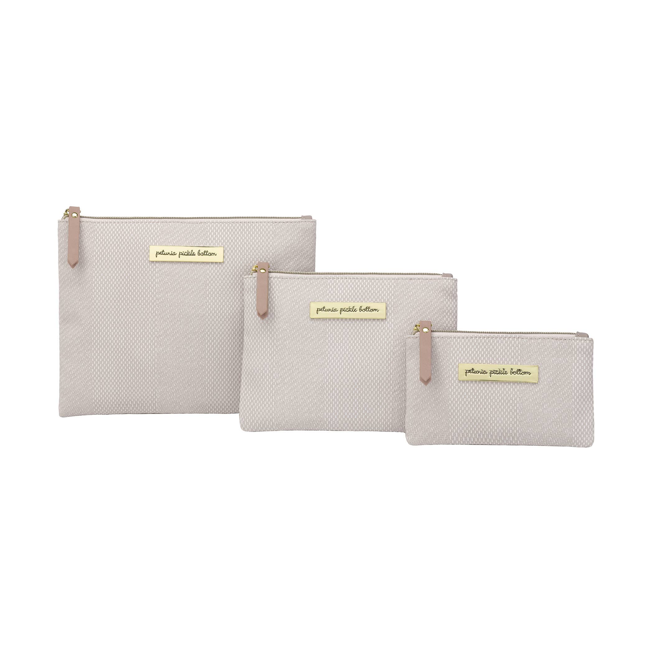 ORGANIZER TRIO - GREY MATTE CABLE STITCH