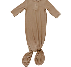 Bamboo Ribbed Gown-Tan