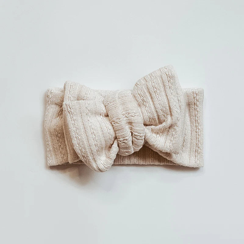 Oversized Linen Luxe Bow