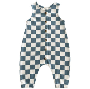 Blueberry Checkered Jumpsuit
