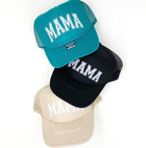 MAMA Trucker Hat: Black